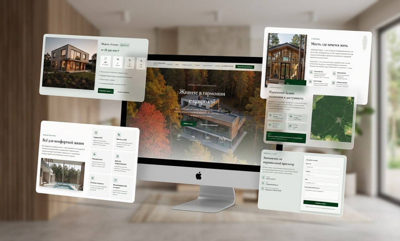Сайт-пульт для коттеджного поселка. | Кейс Addaptiva